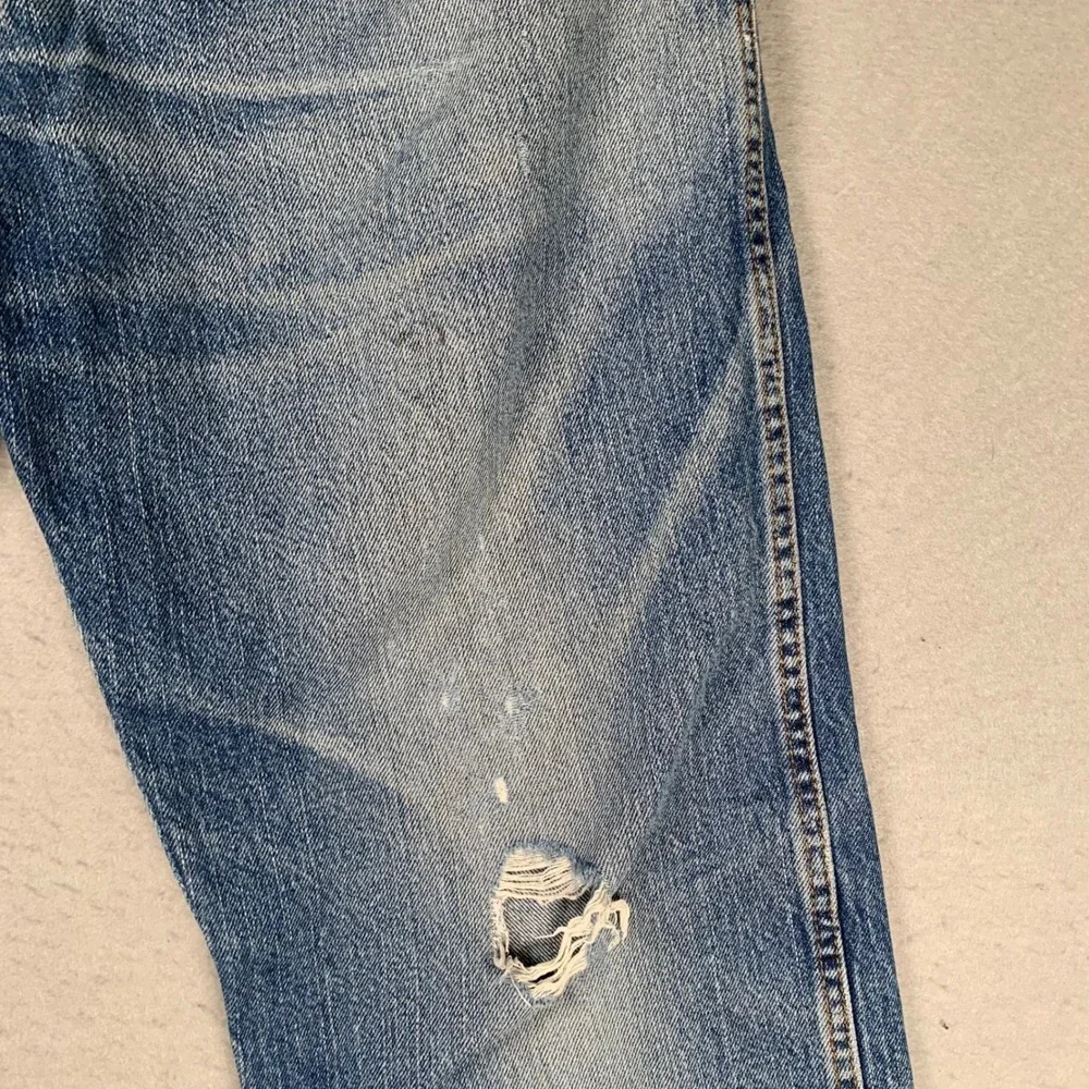 Dickies Jeans Mens 38x30 Blue Distressed Straight Leg Denim Workwear W6D1444 - Picture 9 of 16
